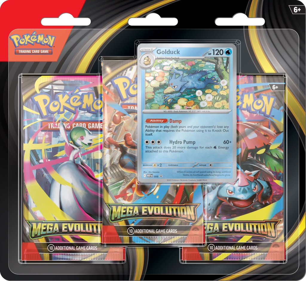 *PRE-ORDER* Pokémon TCG - Mega Evolution Three Booster Blister