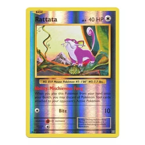 Pokemon TCG - Rattata Reverse Holo #66